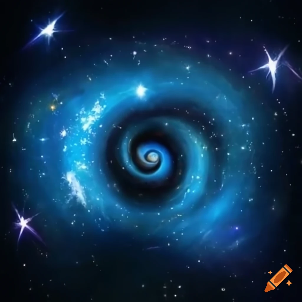 Smurfs in cosmic war amidst surreal amphitheater transformation
