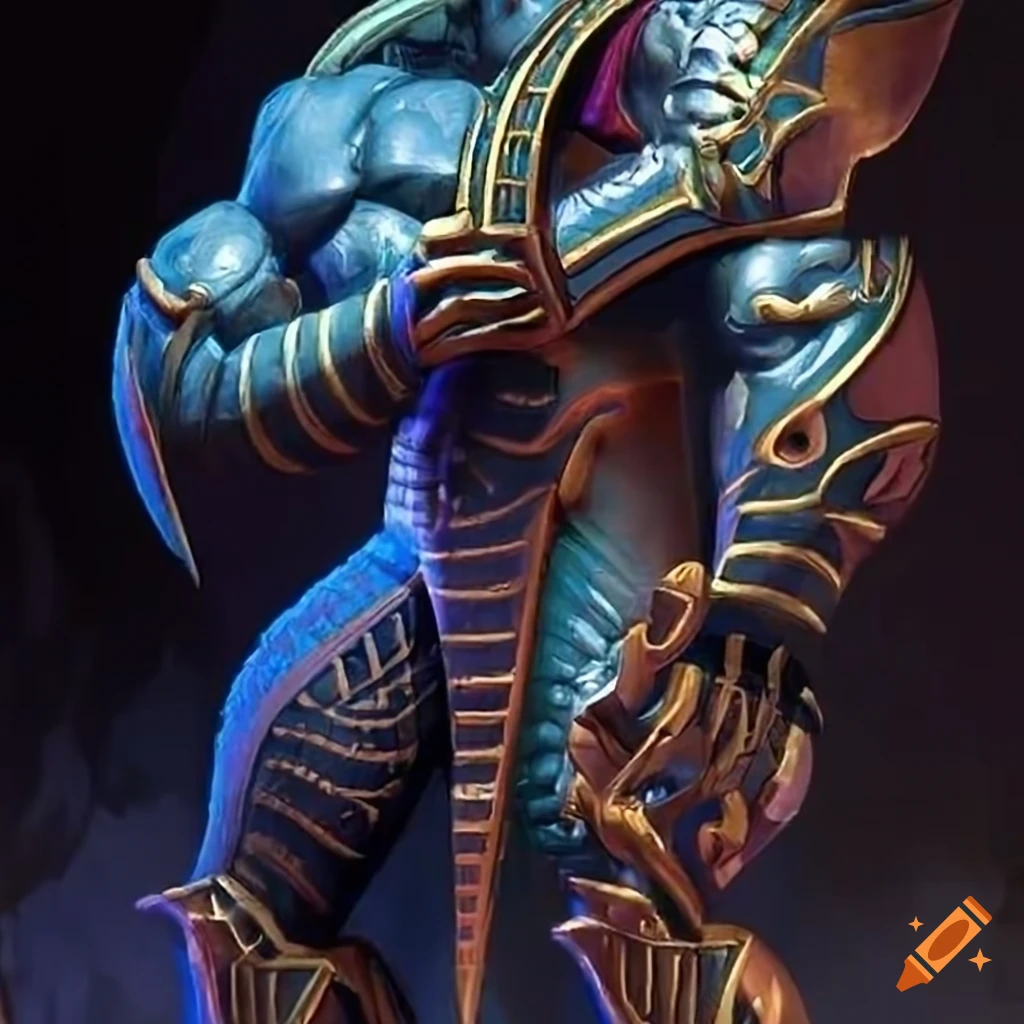 Obelisk the Tormentor, a towering humanoid figure in blue and gold