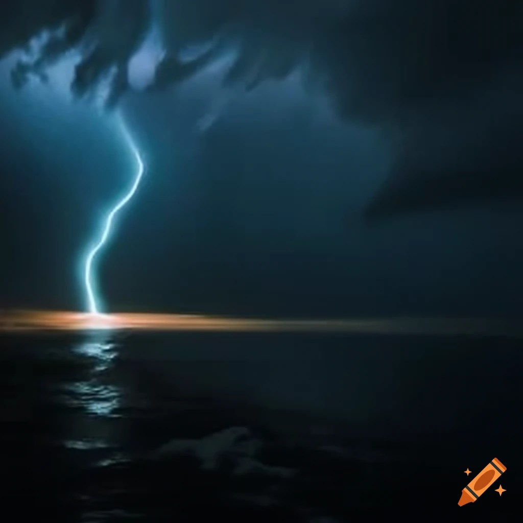 Stormy night scene