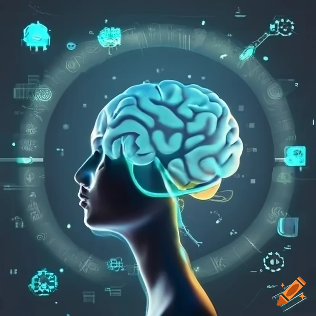 Integration of human brain and computer technology visualization