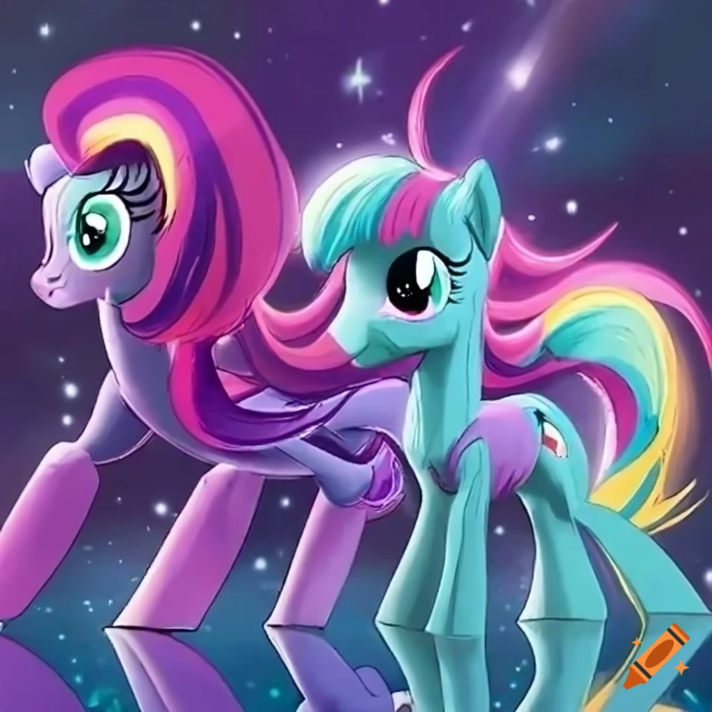 Little Pony Ponies in the Cosmic Dream War ready for combat