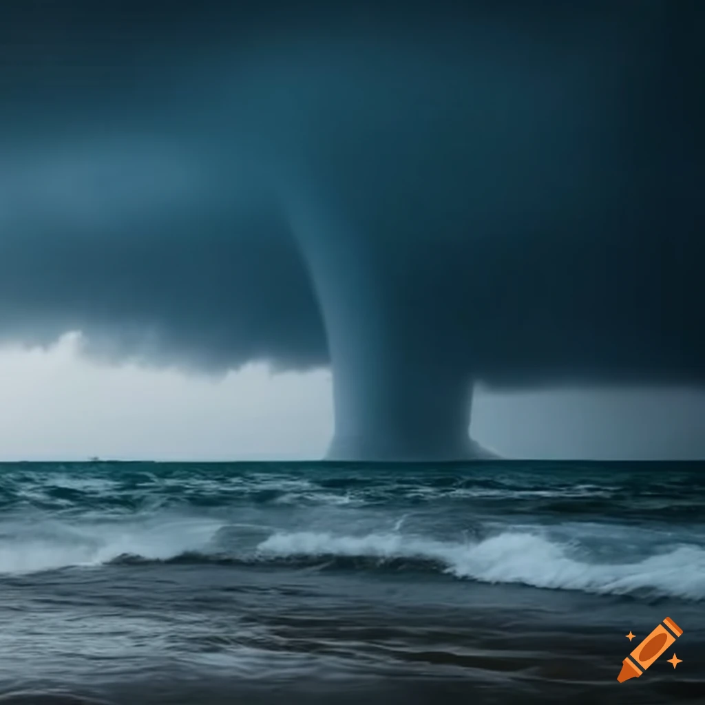 Tsunami and tornado natural disaster