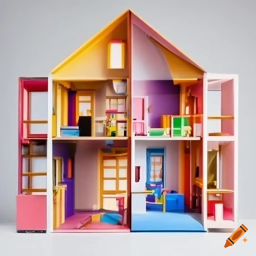 Memphis Milano dollhouse design