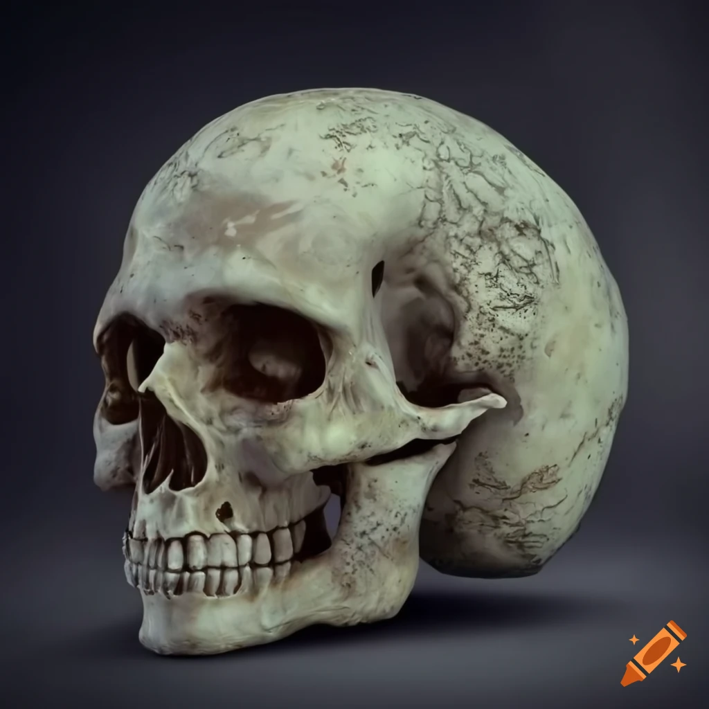 Detailed realistic skull