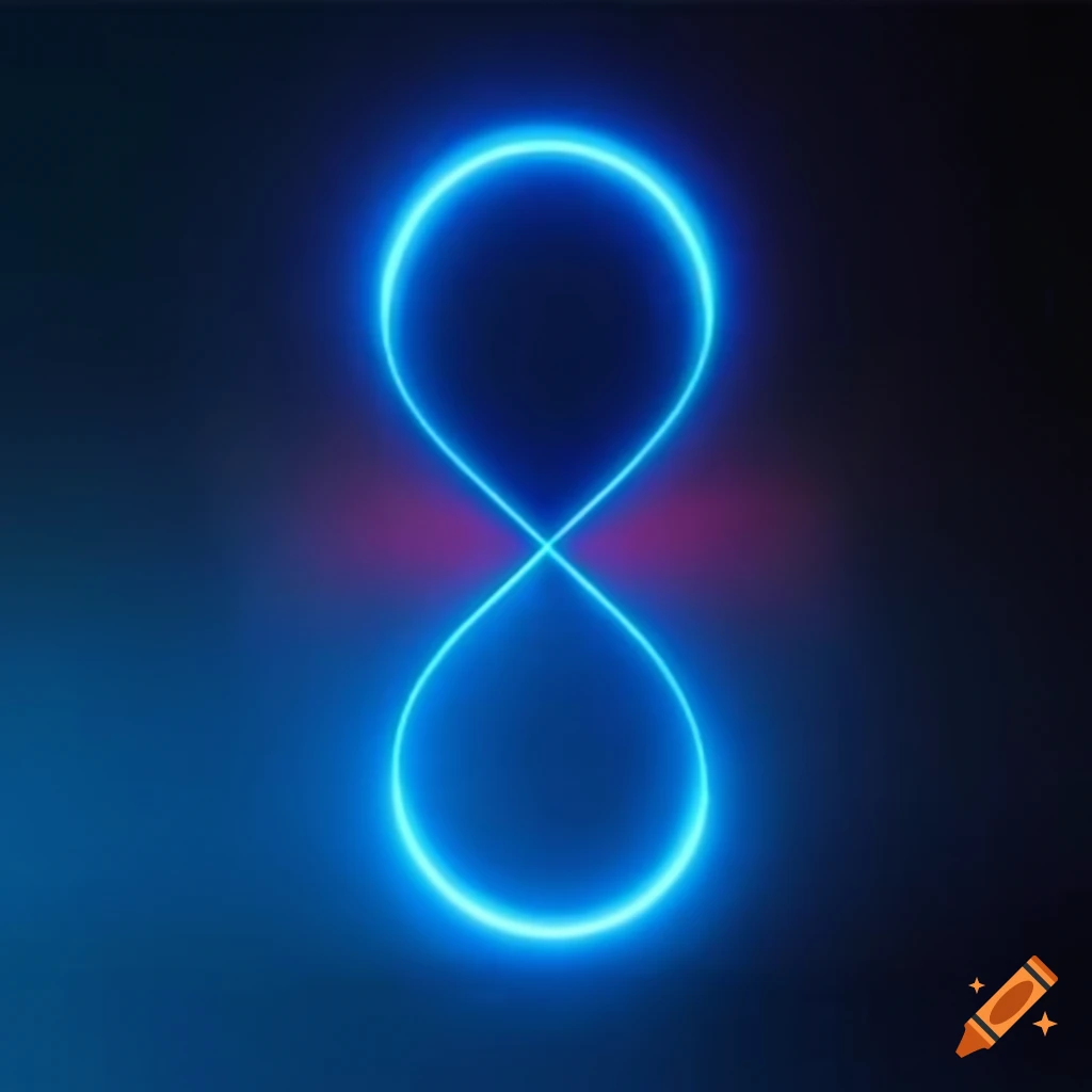 Synapse connection in futuristic abstract blue neon light
