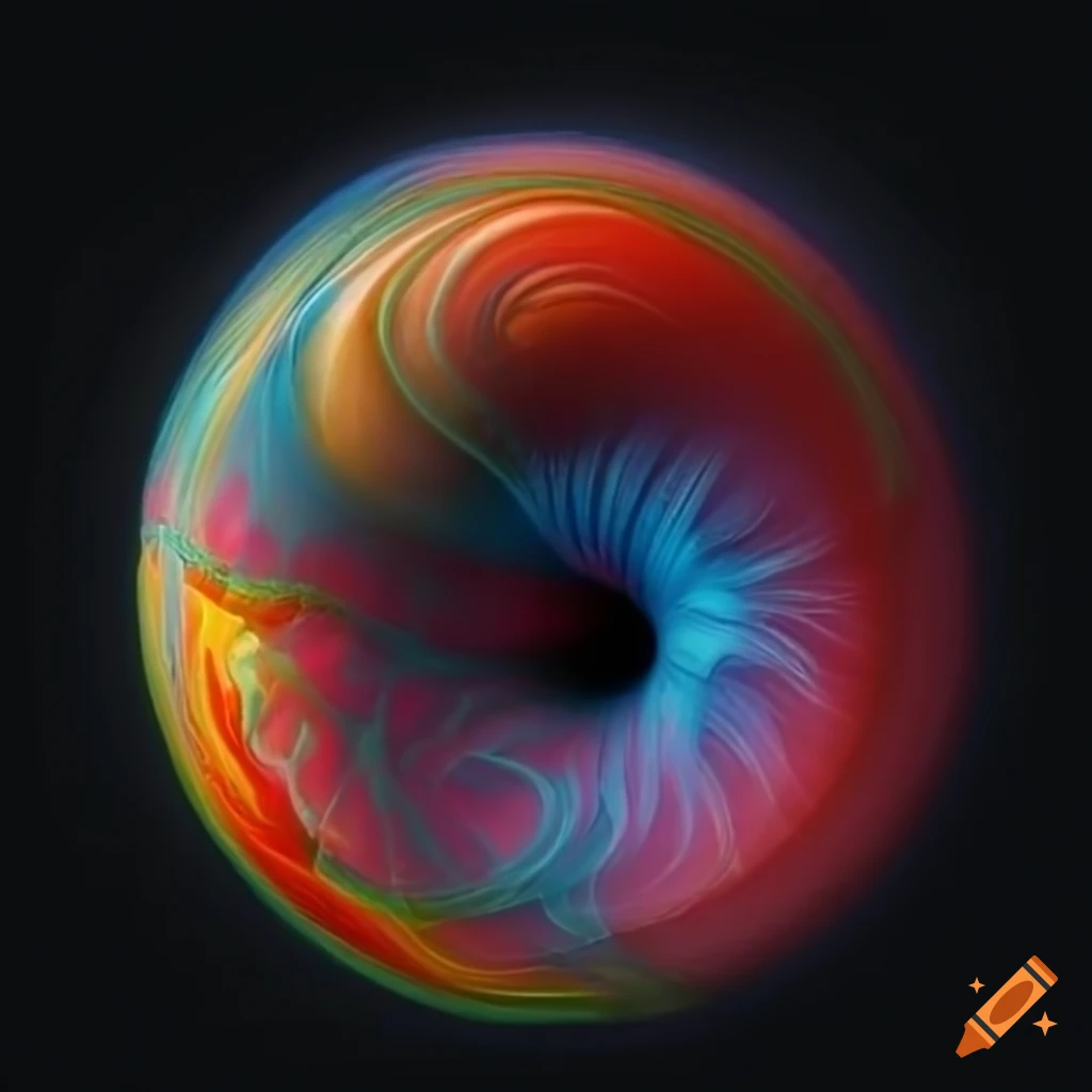 Intricate loops representing the four fundamental forces of nature