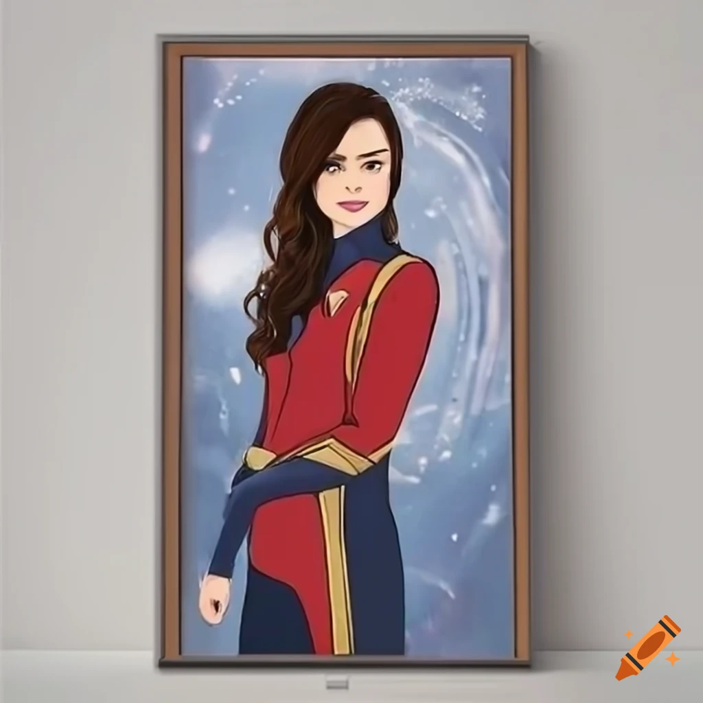 Lily Collins as a Disney princess in a Star Wars poster art
