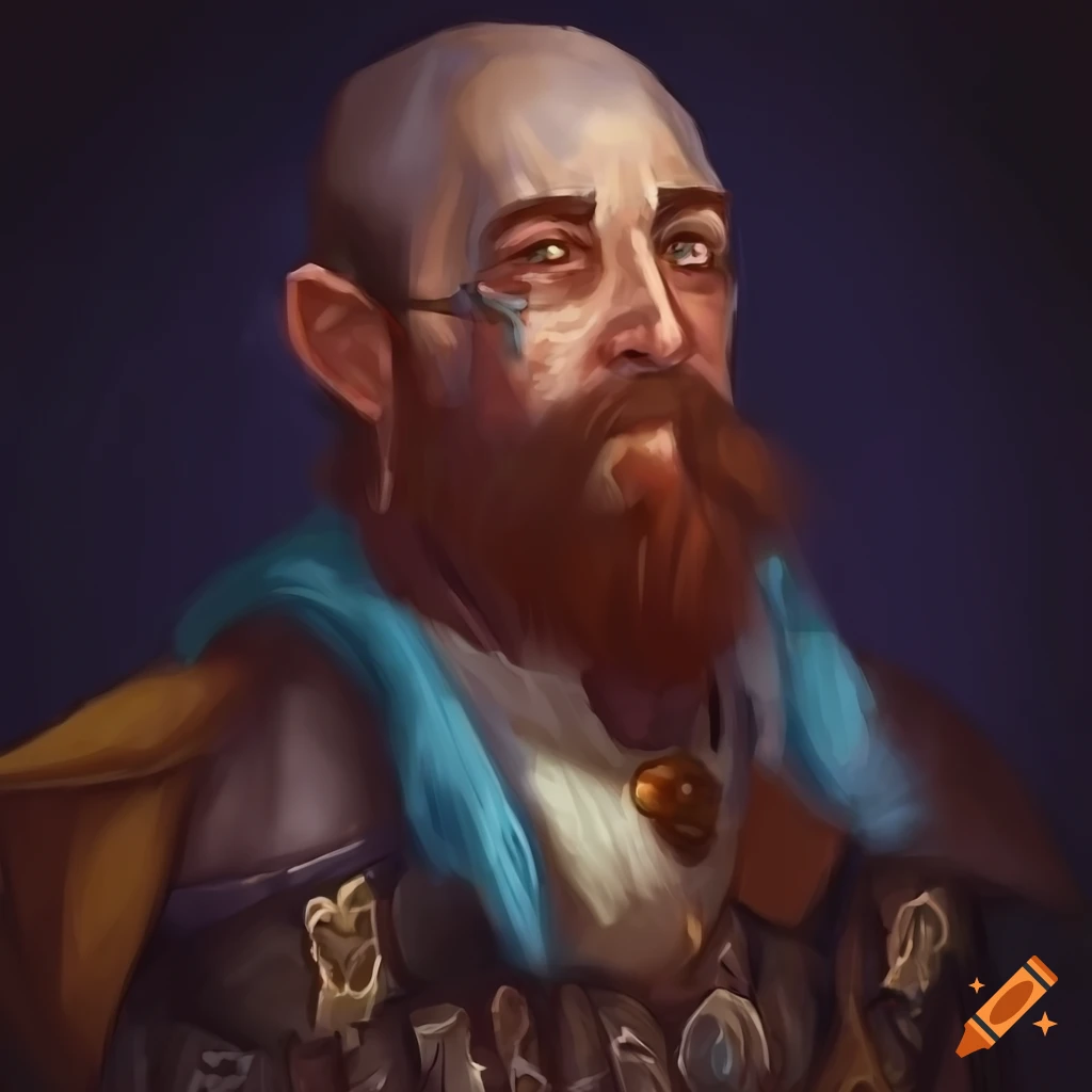 Fantasy character portrait of an alchemist in the style of Fell Seal