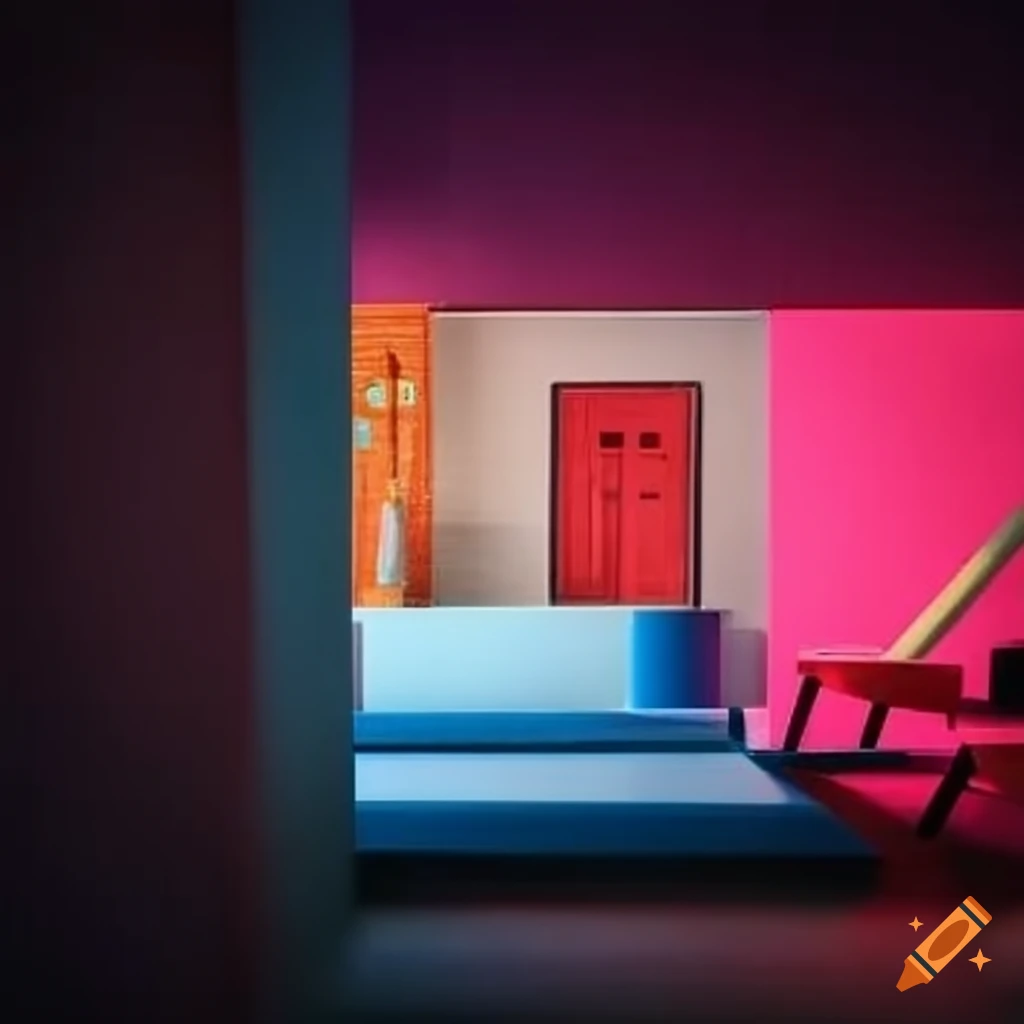 Memphis Milano dollhouse design