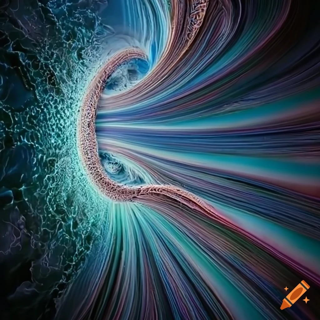 Intricate loops visualizing the four fundamental forces of nature