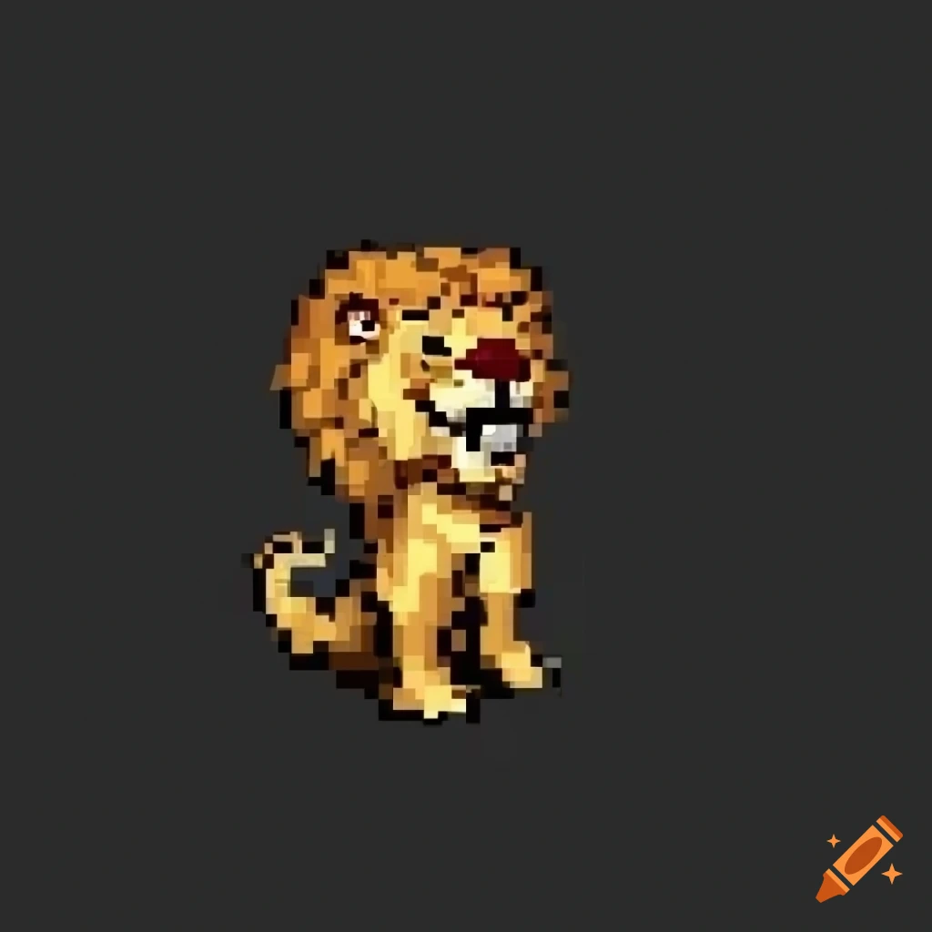 2D lion sprite
