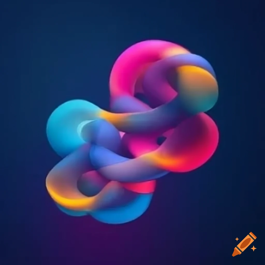Illustration of four fundamental interactions in infinite loops