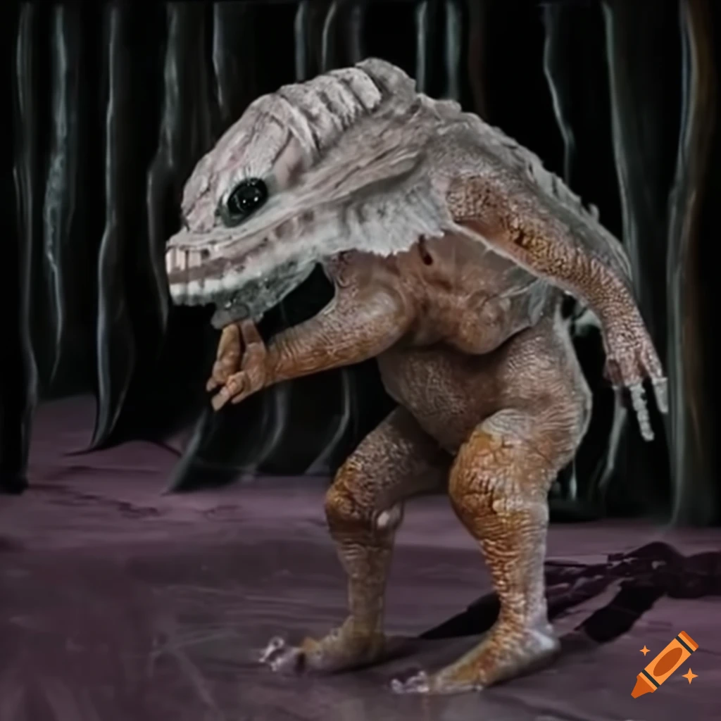 Space Invaders aliens in a realistic style