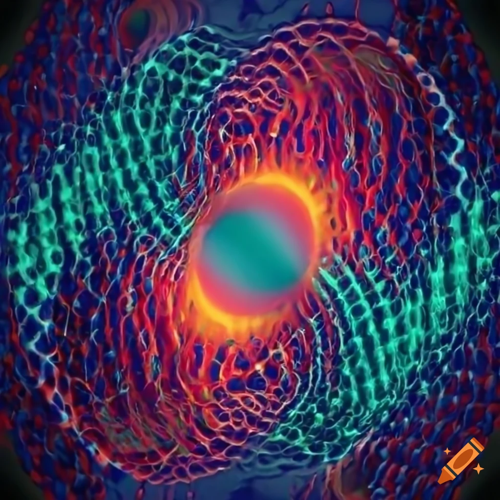 Illustration of fundamental interactions in loops