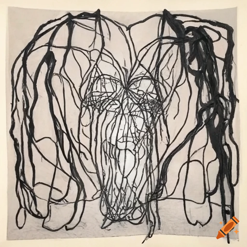 Collaborative drawing by Kiki Smith and Louise Bourgeois on subconscious, stars, and flowers