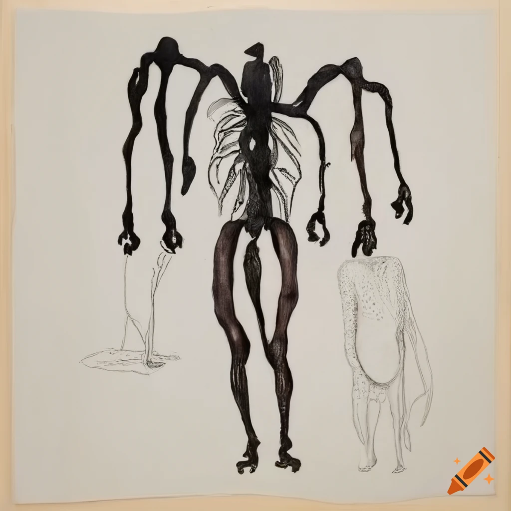 Collaborative drawings by Kiki Smith and Louise Bourgeois on the human body