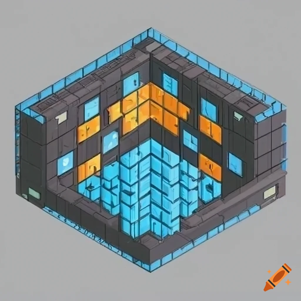 Isometric Space Invaders game