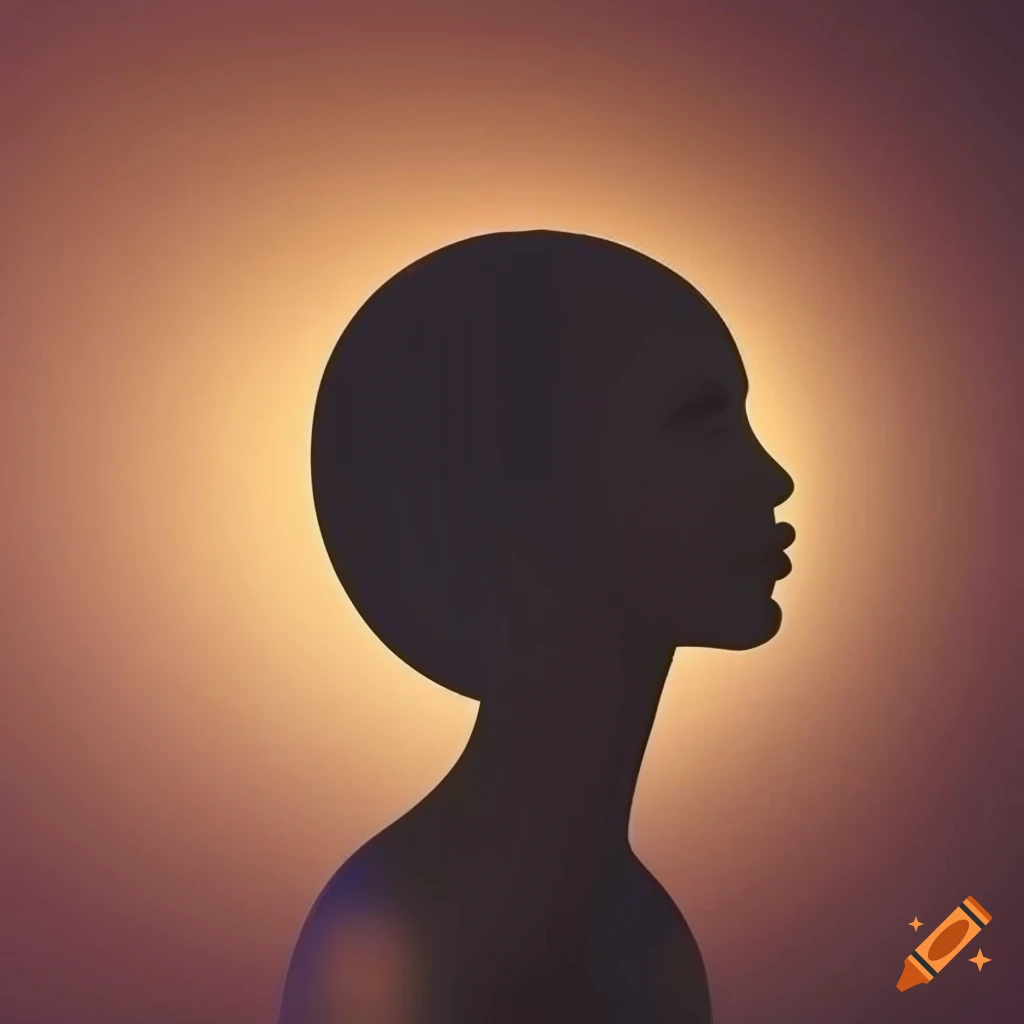 Artistic and abstract image of overlapping face silhouettes blending into one another