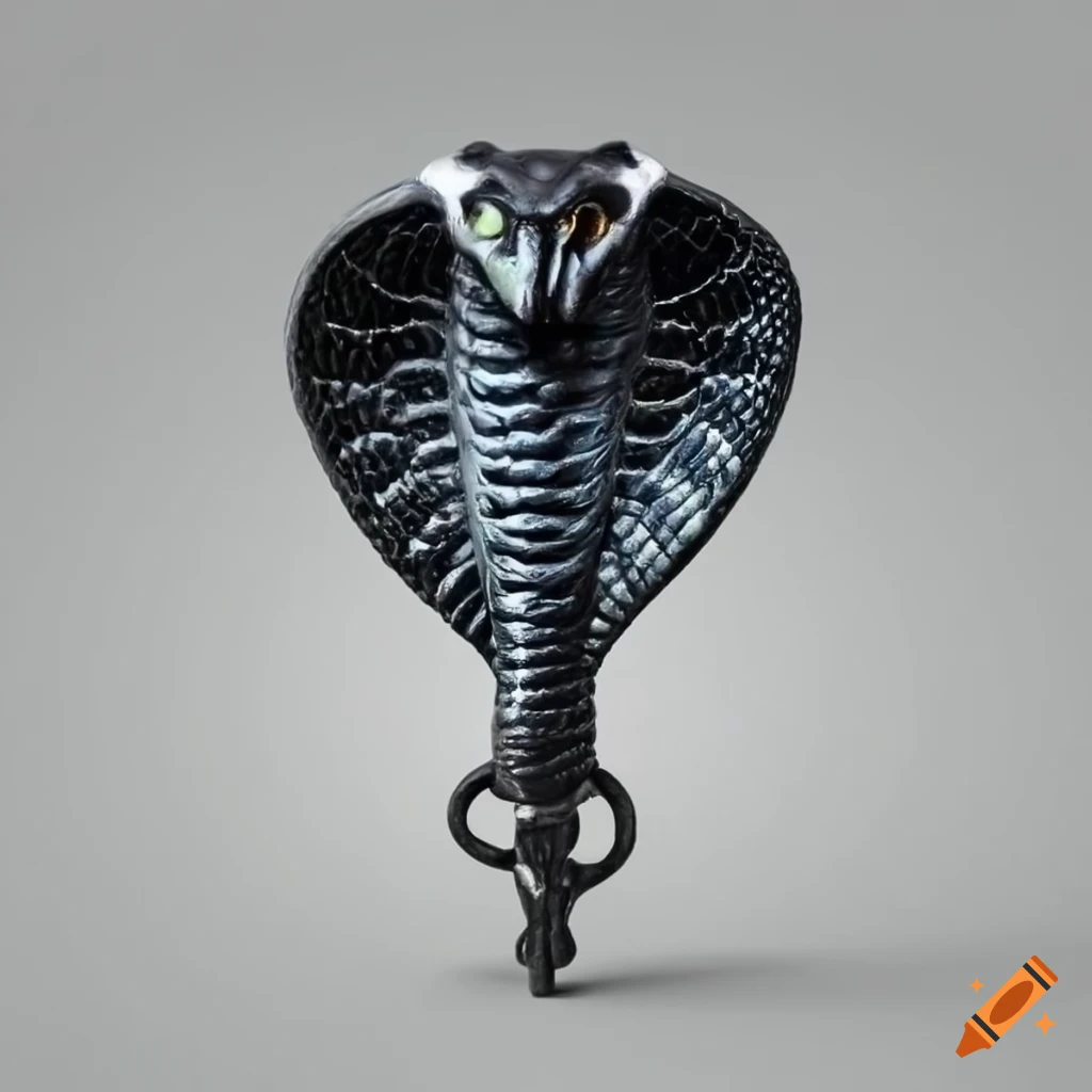 Realistic black cobra head ranger key