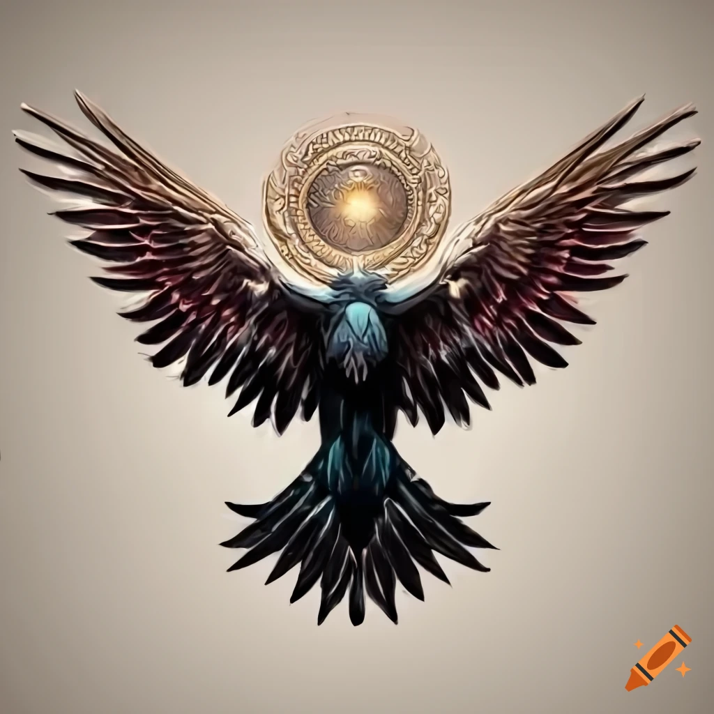 Raven's wings emblem