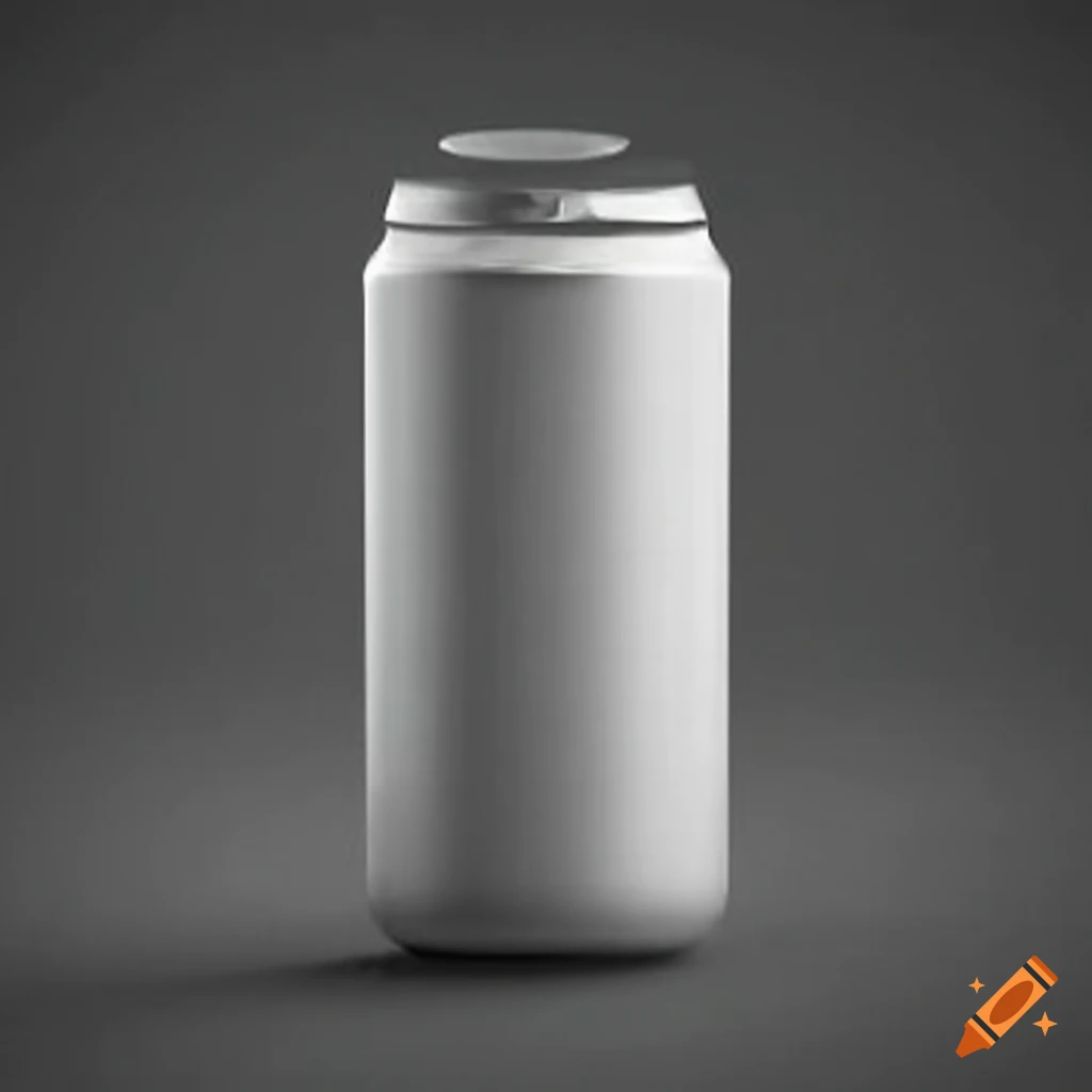 White aluminium can