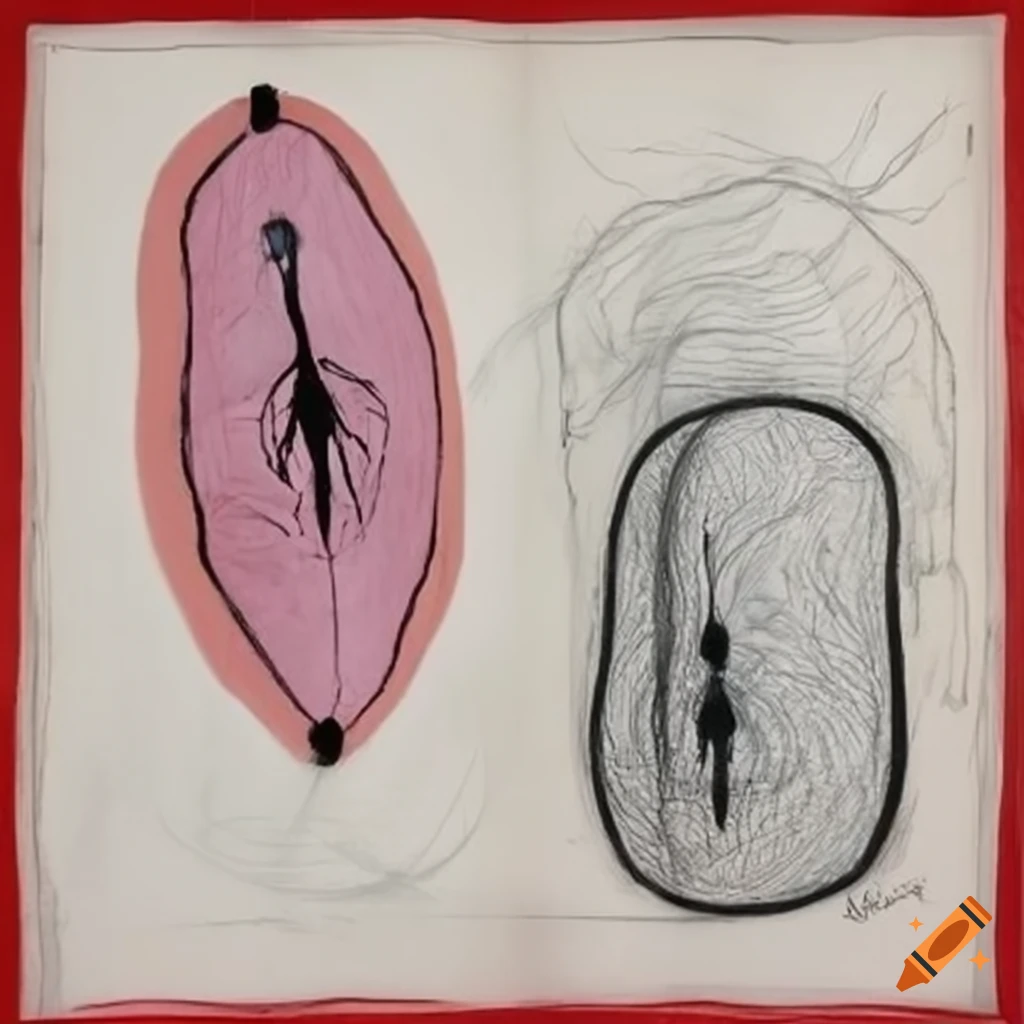 Collaborative drawings by Kiki Smith and Louise Bourgeois on subjective themes