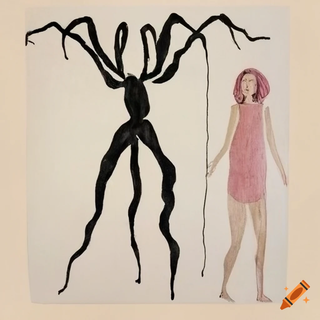 Kiki Smith and Louise Bourgeois woman drawing
