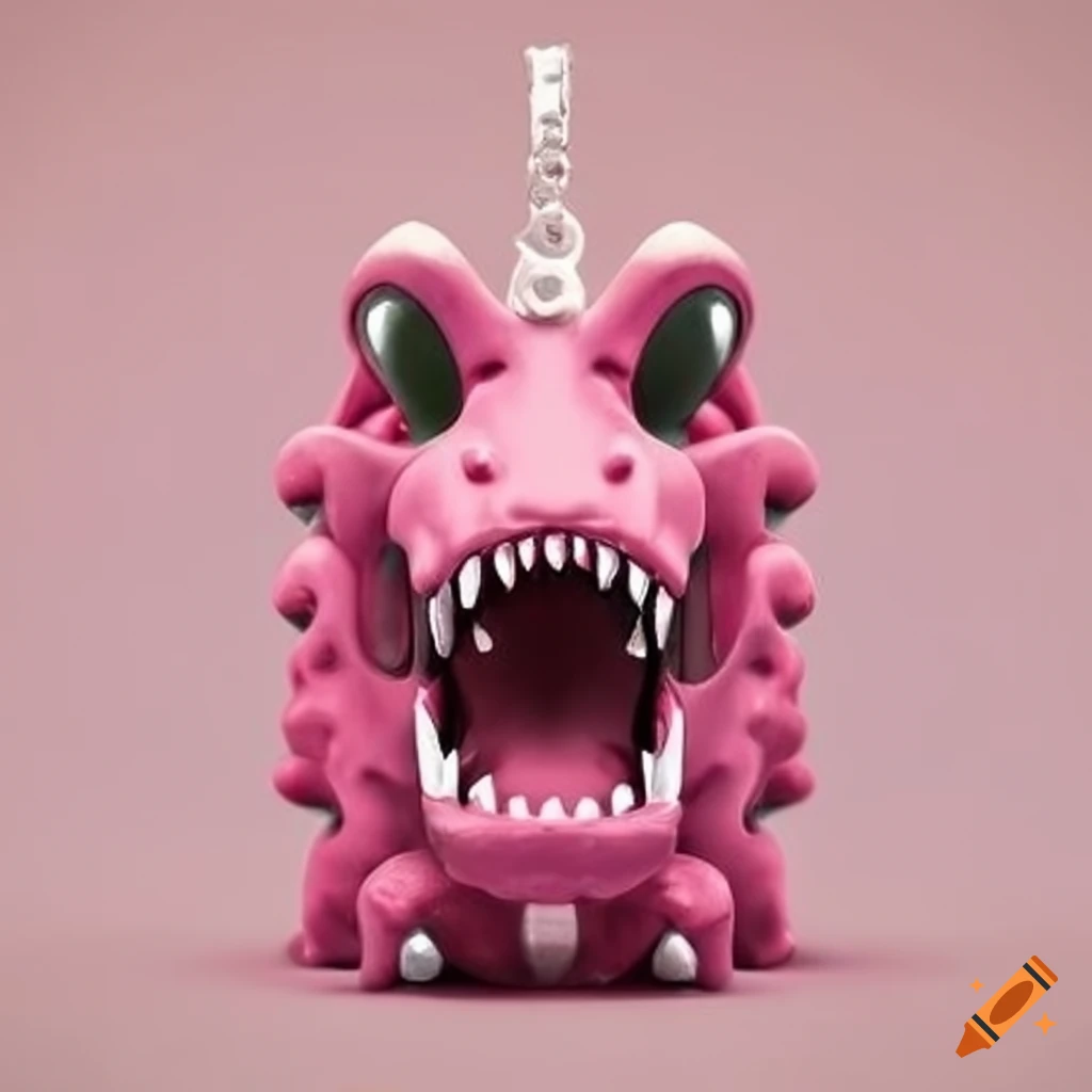 Pink crocodile-shaped ranger key