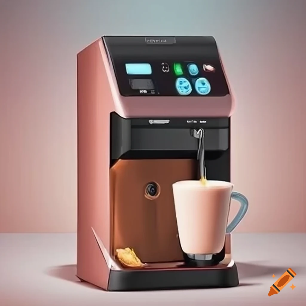 Protein shake machine concept with eye-catching colors and modern design