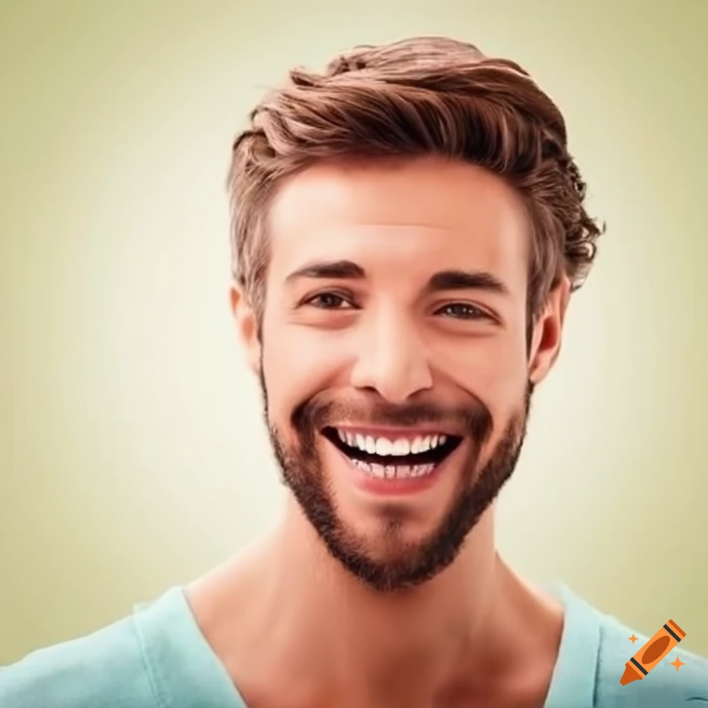 Jovial charming cheerful man