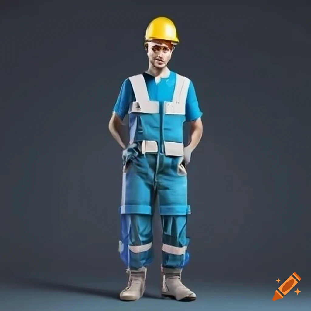 Builder standing upright