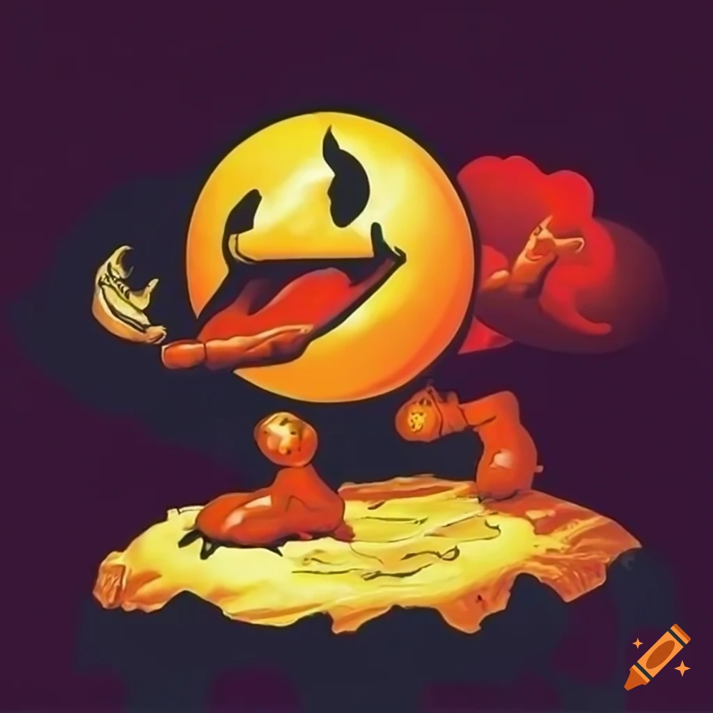 Pac-Man artwork inspired by Boris Vallejo