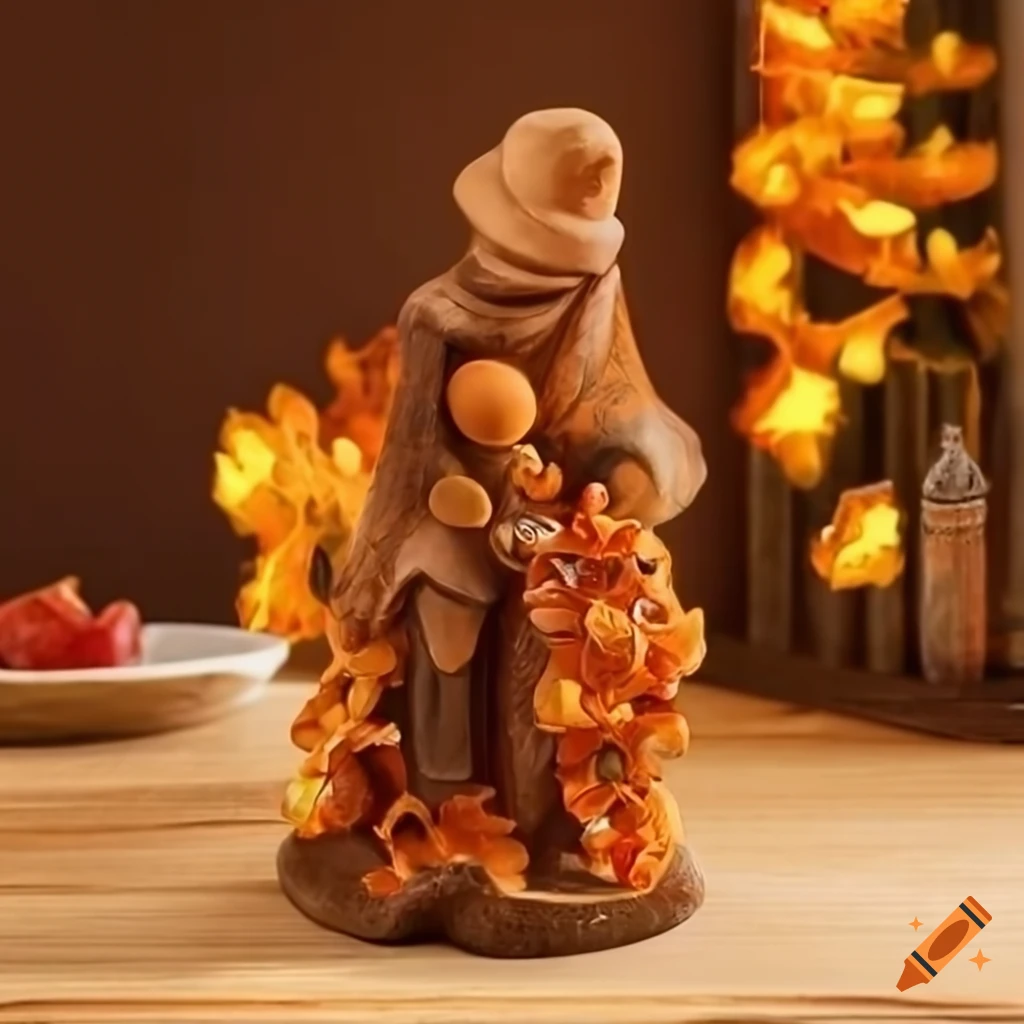Autumn decor figure