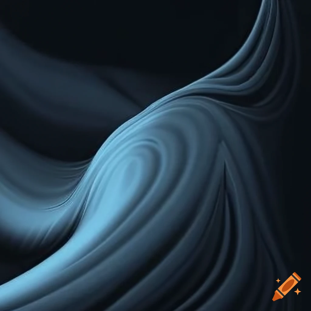 Gray pixel art of waves