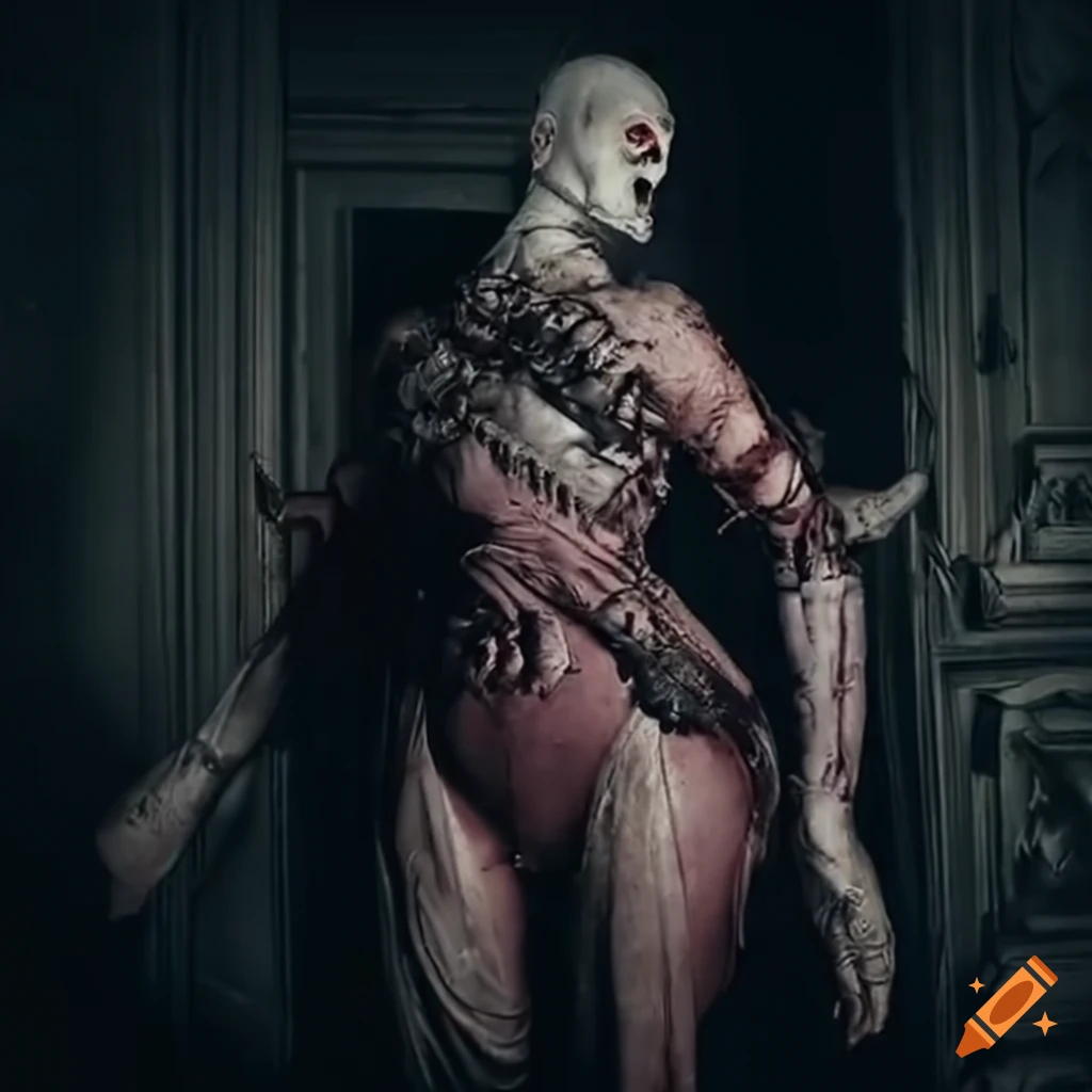 Nemesis from Resident Evil depicted as a centuries-old necromancer