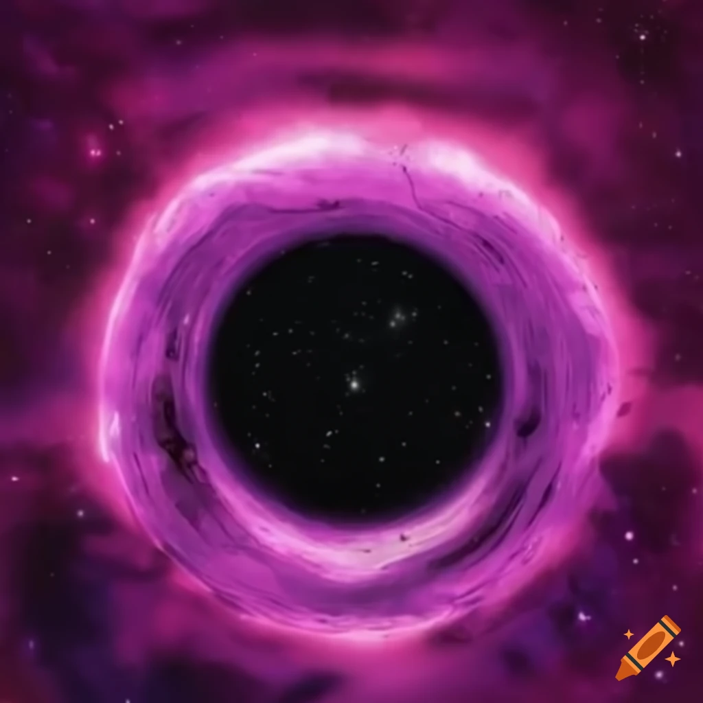 Pink Soldier King transforming into a powerful black hole beyond Universes