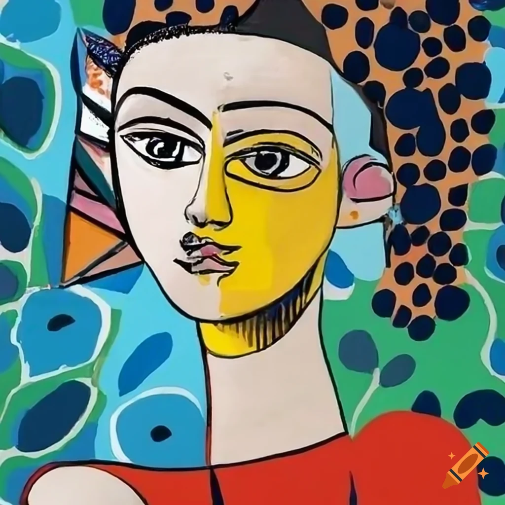 Picasso painting with Marimekko style