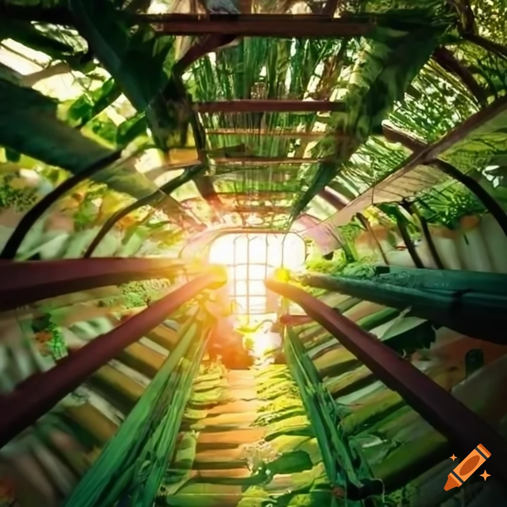 Underground greenhouse with grow lights