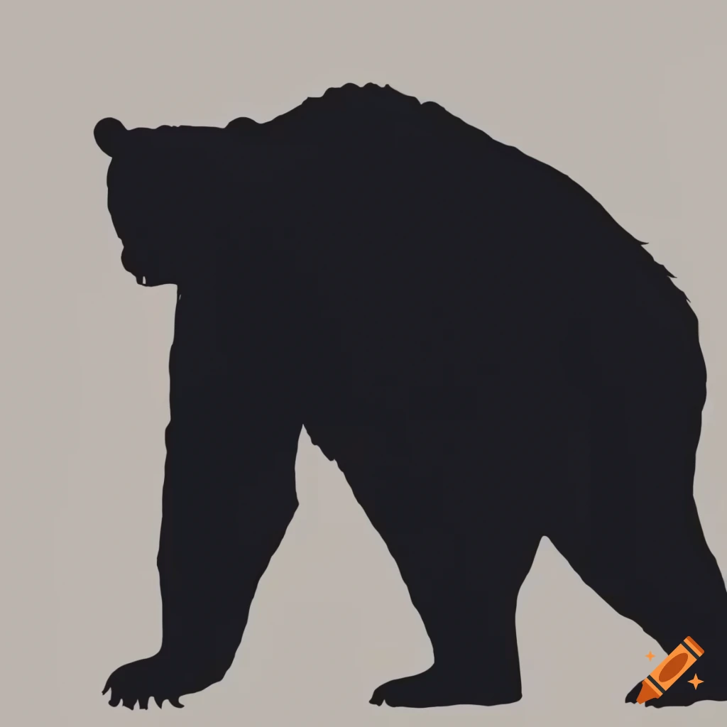 Celtic knot bear silhouette