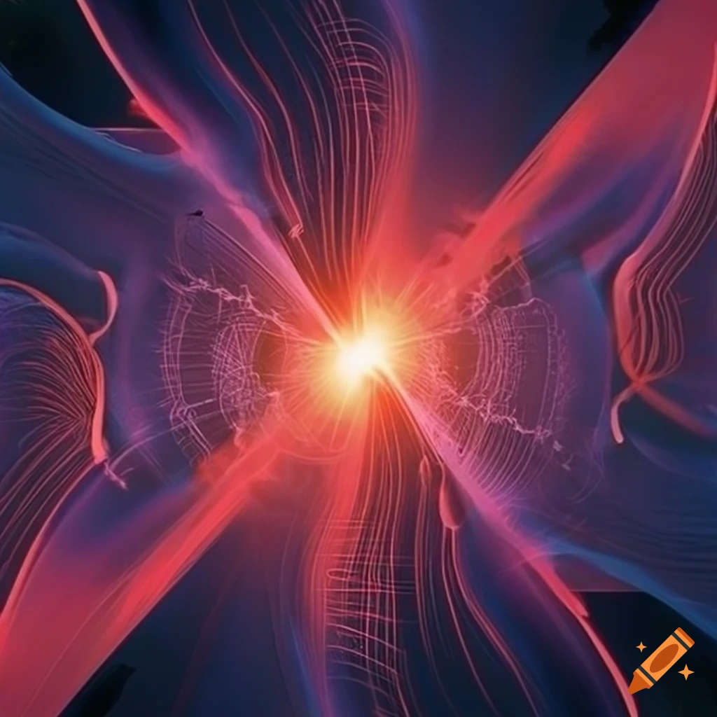 Physics background representing heat and temperature