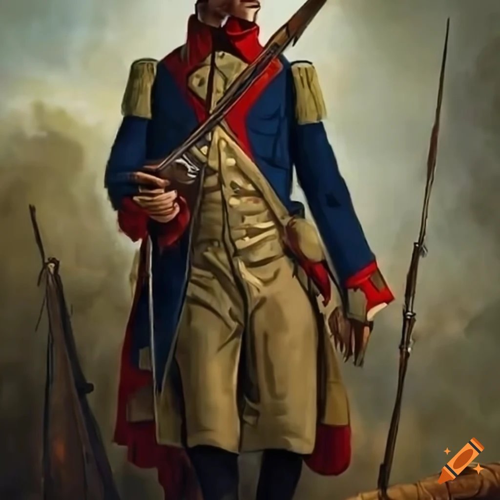 French soldier from the 1800s attempting to exit the screen