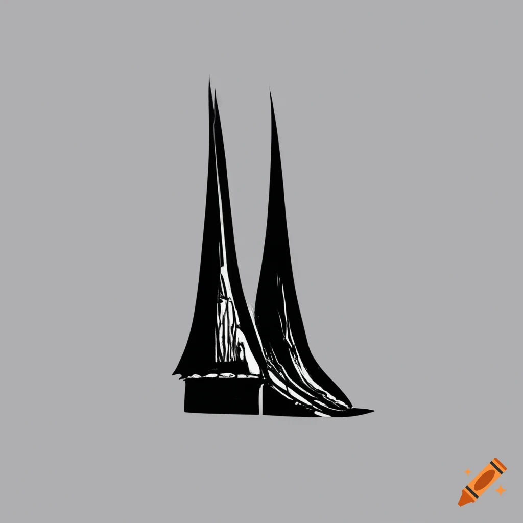 Black and white line-drawn logo for Crooked Spire Pub