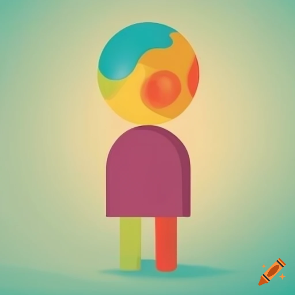 Colourful icon representing negative attitudes towards health conditions