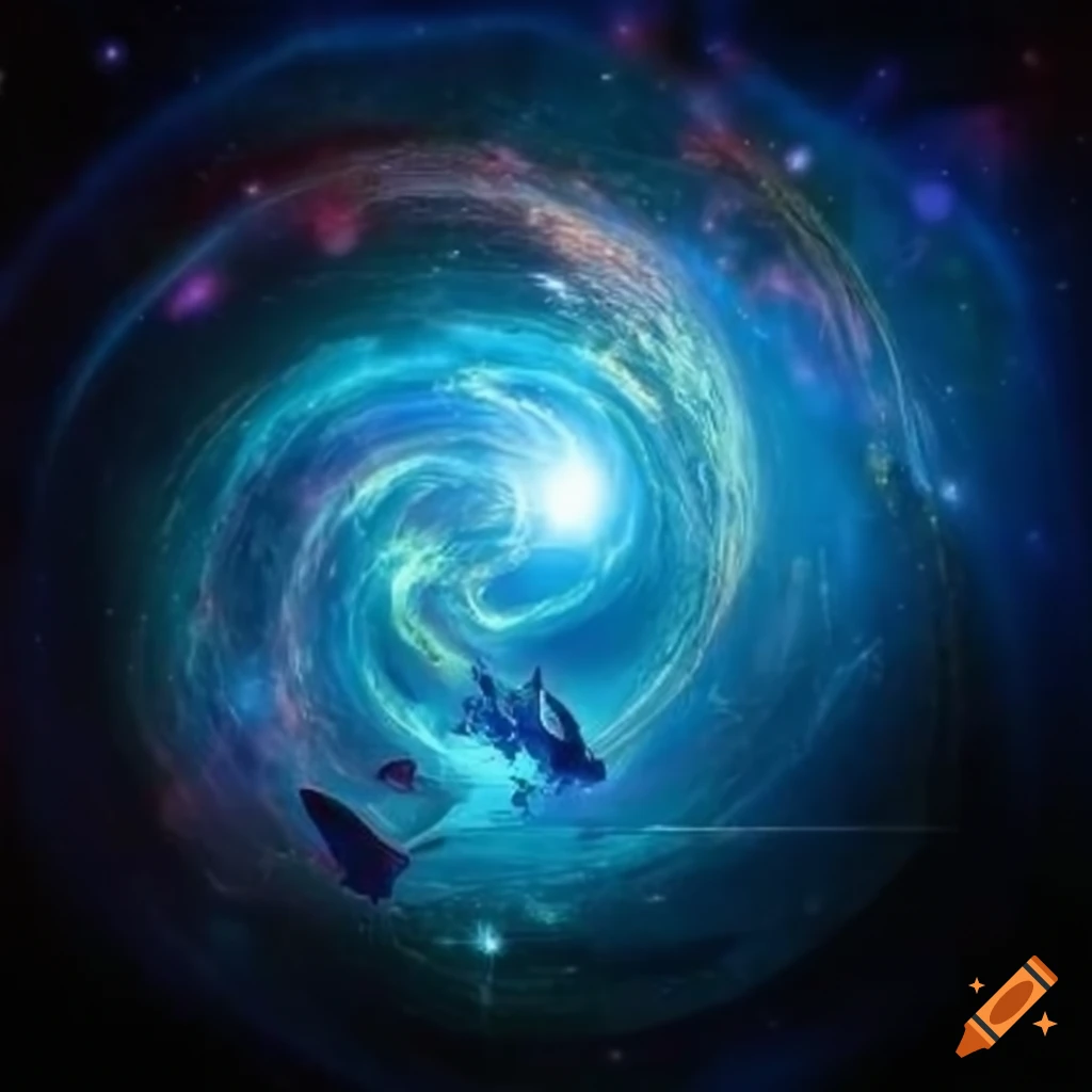 Cosmic universe with stars and galaxies