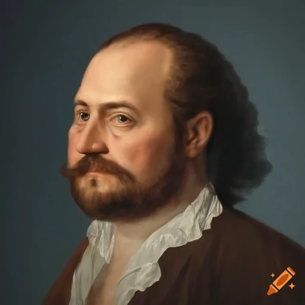 Realistic painting of a plus size aristocratic man resembling King Gustavus Adolphus II