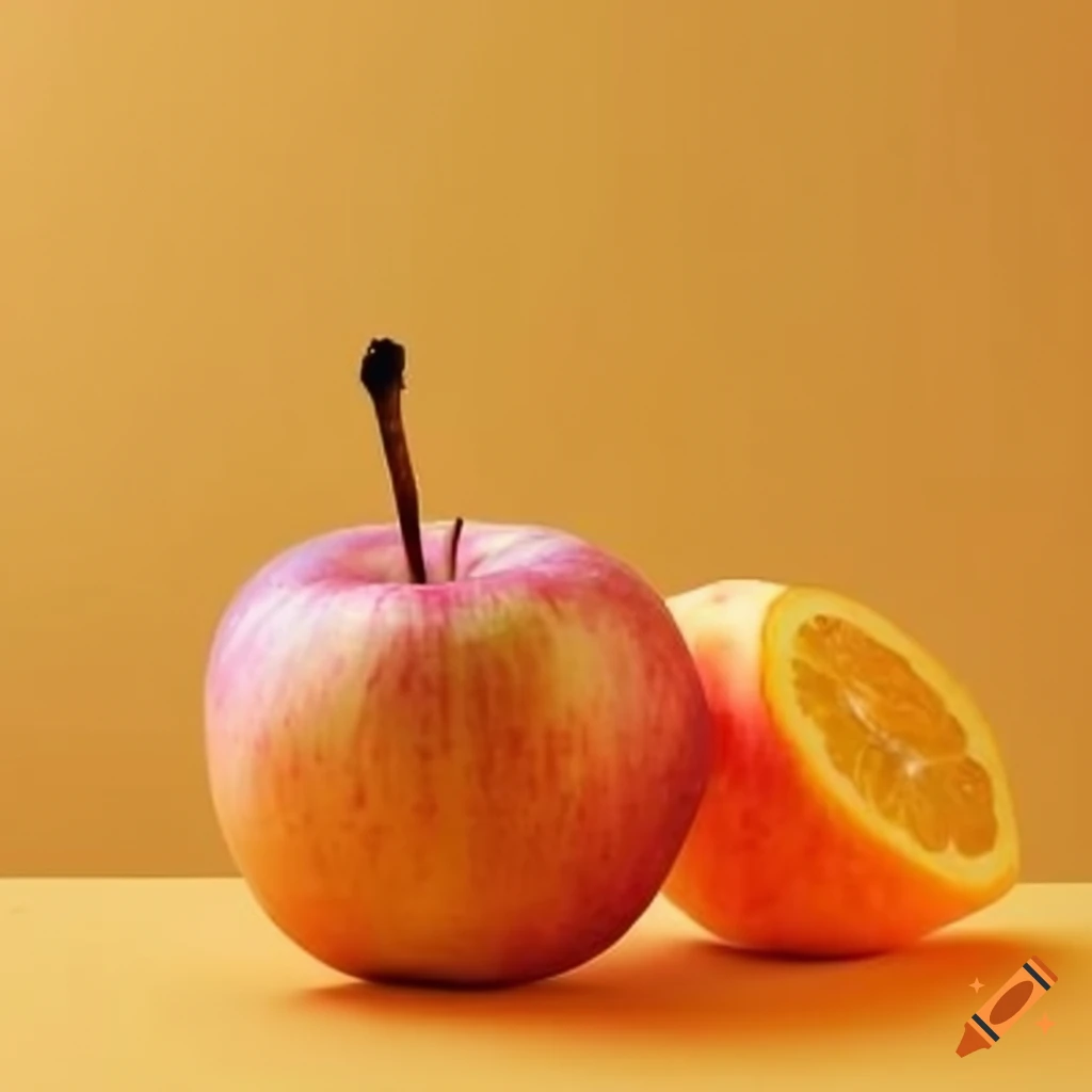 Apple, orange, and bananas