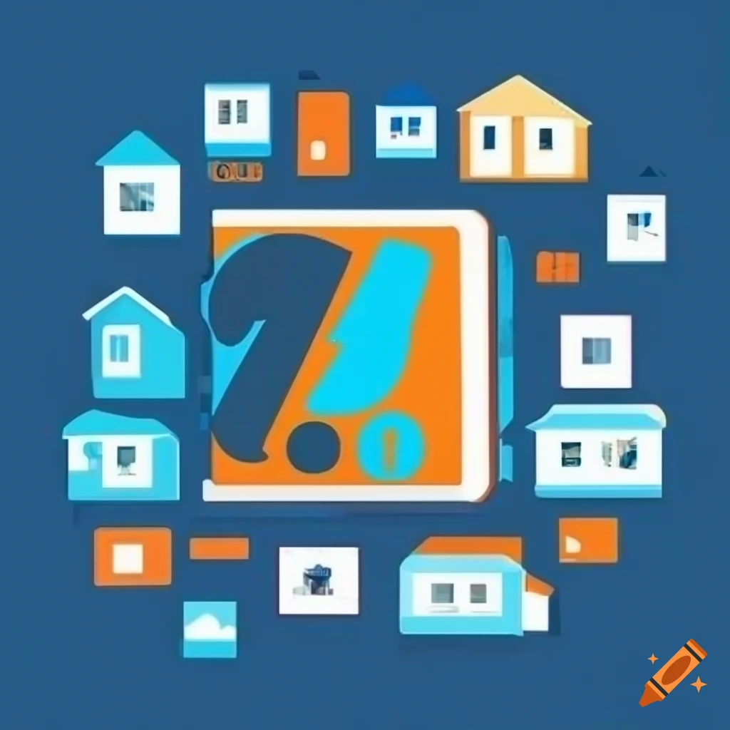 E-book cover for Digital Marketing Strategies for Real Estate Consultants with vibrant blue and orange colors