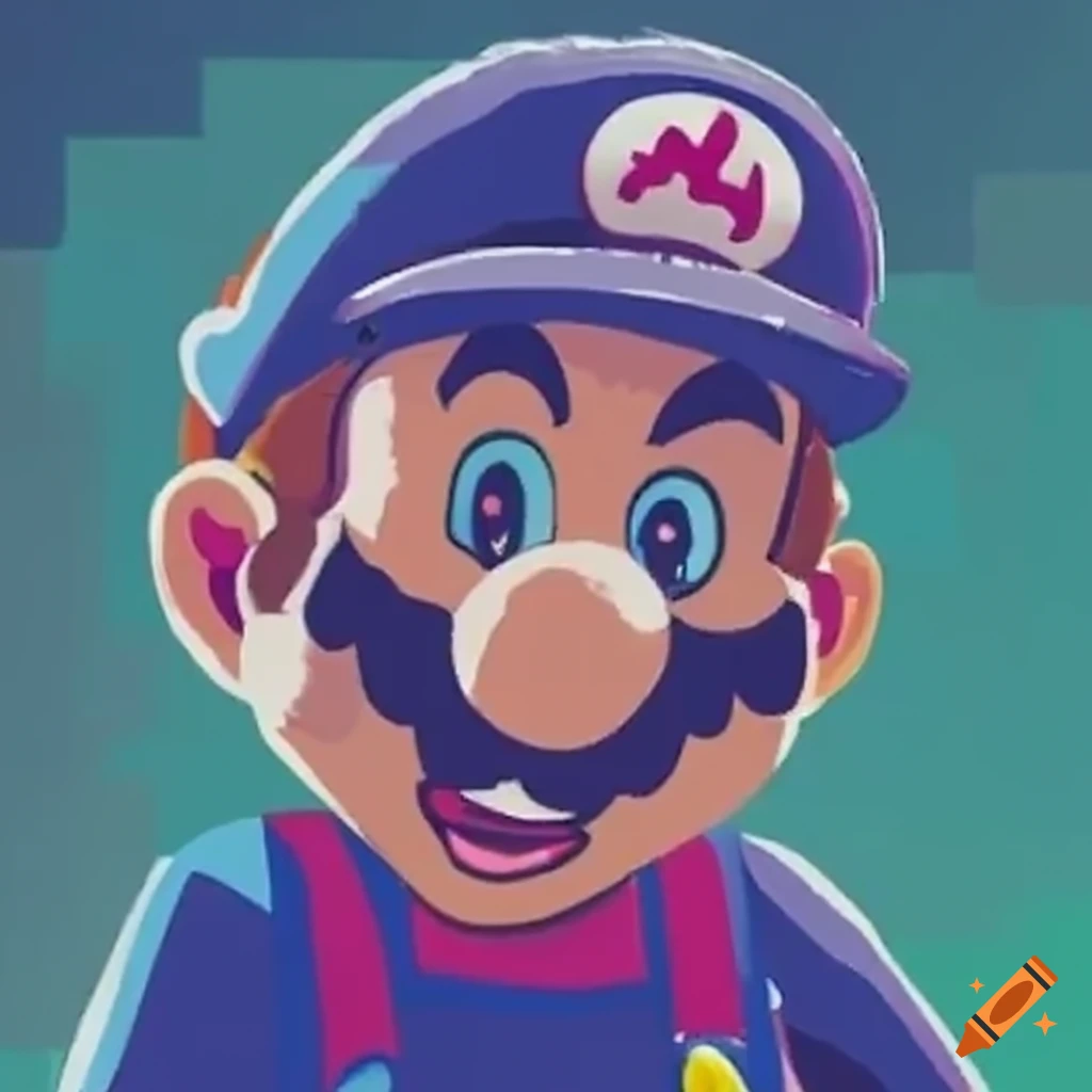 Mario and Sonic competing in Olympics event