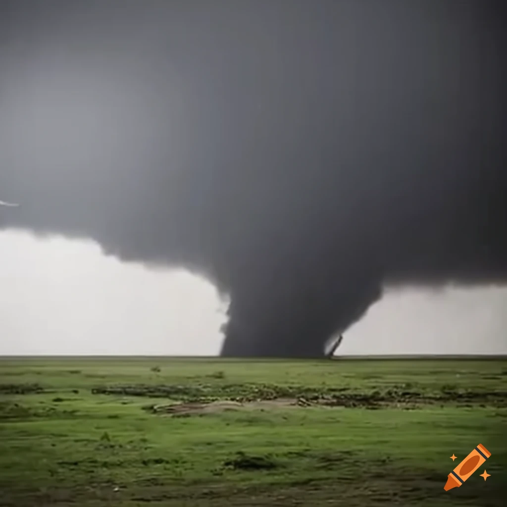 Destructive tornado approaching Houston, Texas