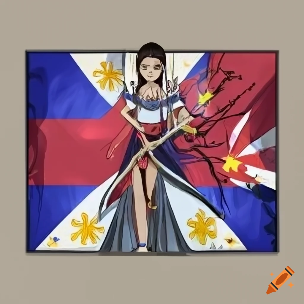Artwork symbolizing freedom of Filipinos for language event celebration